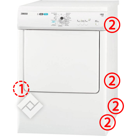 Acheter le Seche Linge a condensation Zanussi 7Kg - Fabriqué en