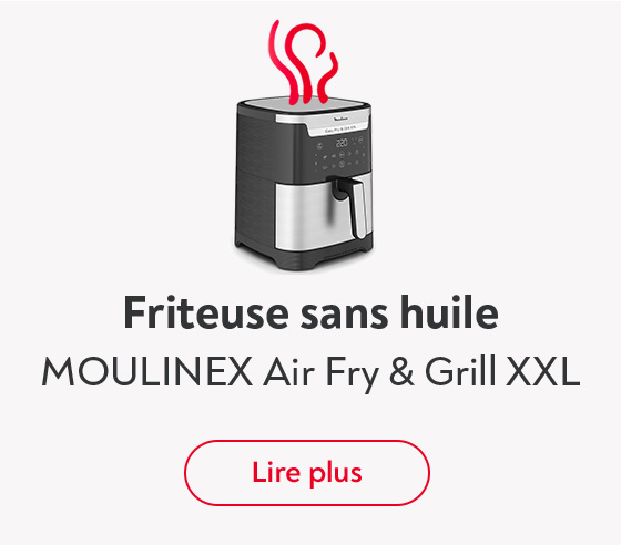 Friteuse sans huile MOULINEX XXL 2 en 1 air & grill