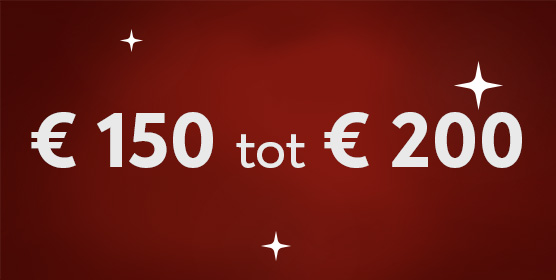 Cadeaus tussen 150 en 200 euro