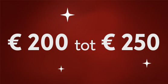 Cadeaus tussen 200 en 250 euro