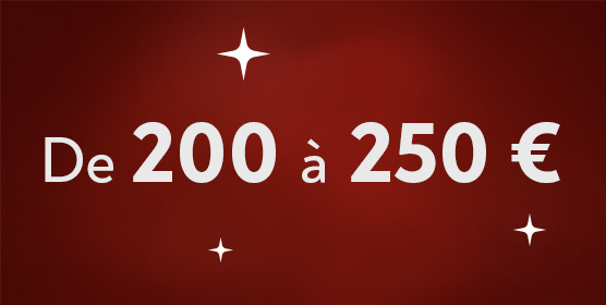 Cadeaux entre 200 et 250 euros