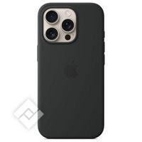 APPLE IPHONE 16 PRO SILICONE COVER BLACK MET MAGSAFE