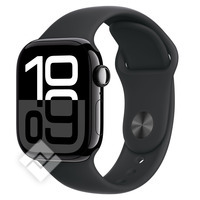 APPLE Watch Series 10 GPS + Cellular 42mm Botier en aluminium noir de jais , Bracelet Sport noir - M/L