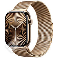 APPLE Watch Series 10 GPS + Cellular 46mm Gold Titanium Case with Gold Milanese Loop - M/L