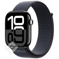 APPLE Watch Series 10 GPS 46mm Botier en aluminium noir de jais , Boucle Sport encre