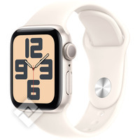 APPLE Watch SE GPS 40mm Starlight Aluminium Case , Bracelet Sport lumire stellaire - M/L