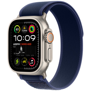 APPLE Watch Ultra 2 GPS + Cellular 49mm Natural Titanium Case with Blue Trail Loop - M/L