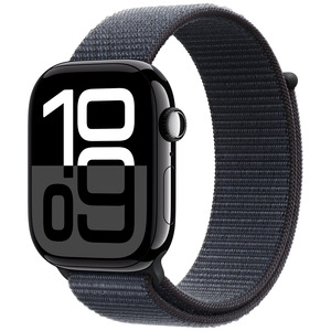 APPLE Watch Series 10 GPS + Cellular 46mm Jet Black Aluminium Case with Ink Sport Loop