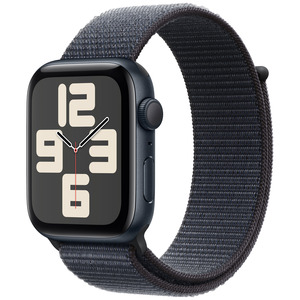 APPLE Watch SE GPS 44mm Botier en aluminium minuit , Boucle Sport encre