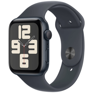 APPLE Watch SE GPS 44mm Botier en aluminium minuit , Bracelet Sport minuit - S/M