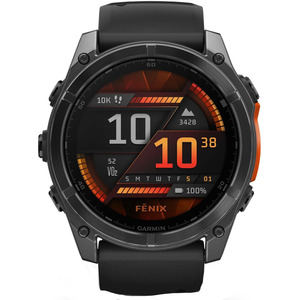 GARMIN FENIX 8 51MM AMOLED GLASS SLATEGRAY STEEL/BLACK