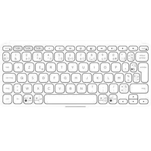 LOGITECH KEYS TO GO 2 PALE GREY