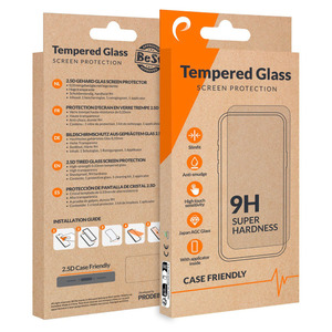 PRODEBEL GLASS 2.5D STAND IPH15/16 - Screenprotector of tempered glass voor smartphone