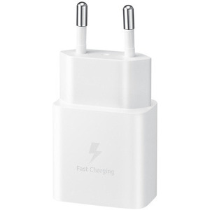 SAMSUNG 15W Power Adapter USB C to C (with cable) WHITE