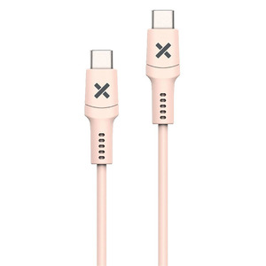 Cble USB pour smartphone ou tablette WEFIX USB-C/USB-C 60W 1M PINK