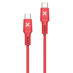 Cble USB pour smartphone ou tablette WEFIX USB-C/USB-C 60W 1M RED