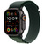 APPLE Watch Ultra 2 GPS + Cellular 49mm Botier en titane noir , Boucle Alpine vert fonc - Large