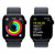 APPLE Watch Series 10 GPS + Cellular 42mm Botier en aluminium noir de jais , Boucle Sport encre