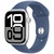 APPLE Watch Series 10 GPS + Cellular 46mm Botier en aluminium argent , Bracelet Sport denim - M/L