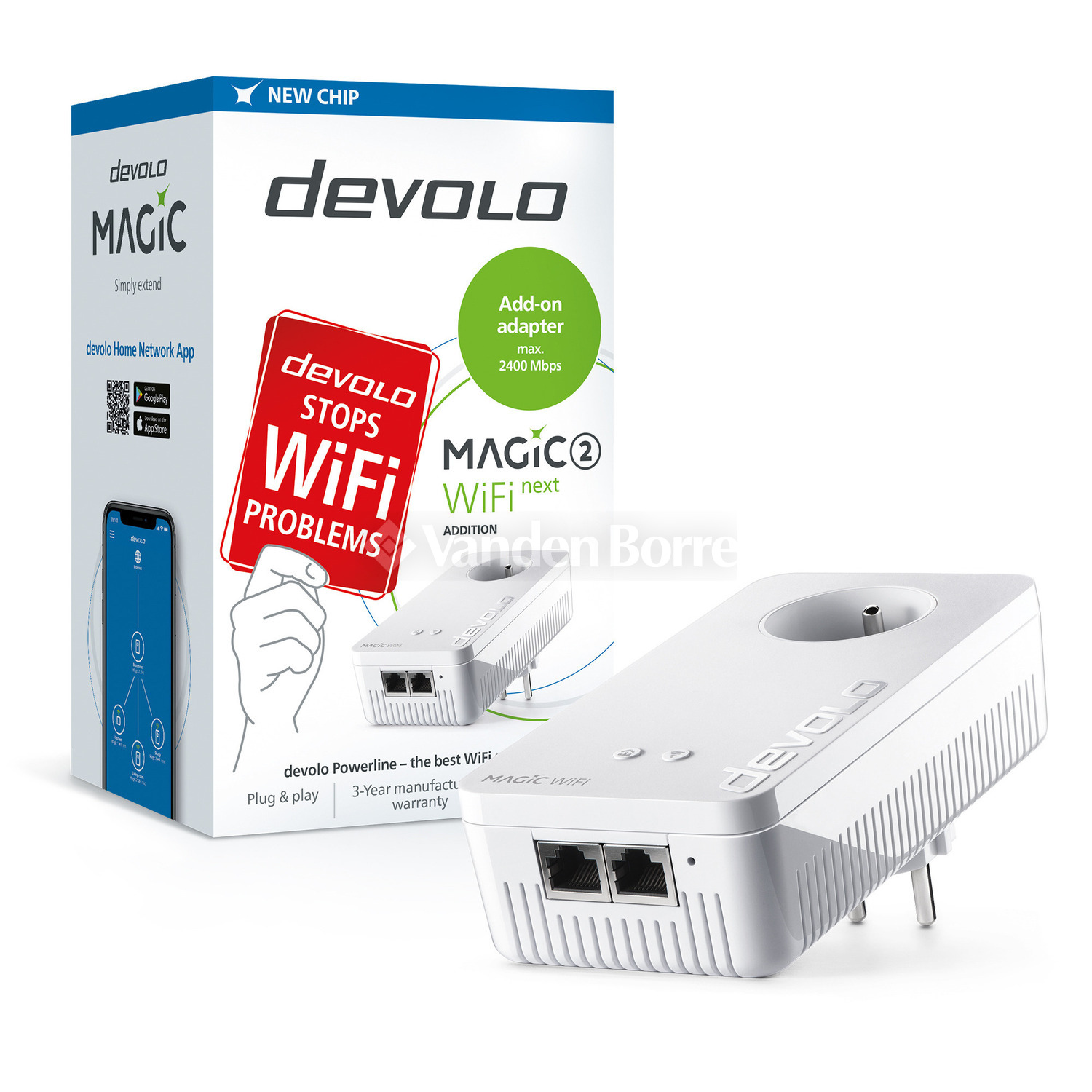 CPL Wifi DEVOLO Magic 2 Wifi NEXT - 3 adaptateurs