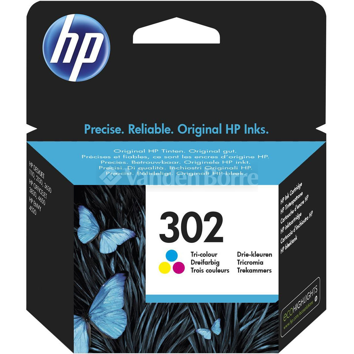 Prik uitslag tolerantie HP INKTCARTRIDGE 302 (3 COLORS) - HP Instant Ink | Vanden Borre