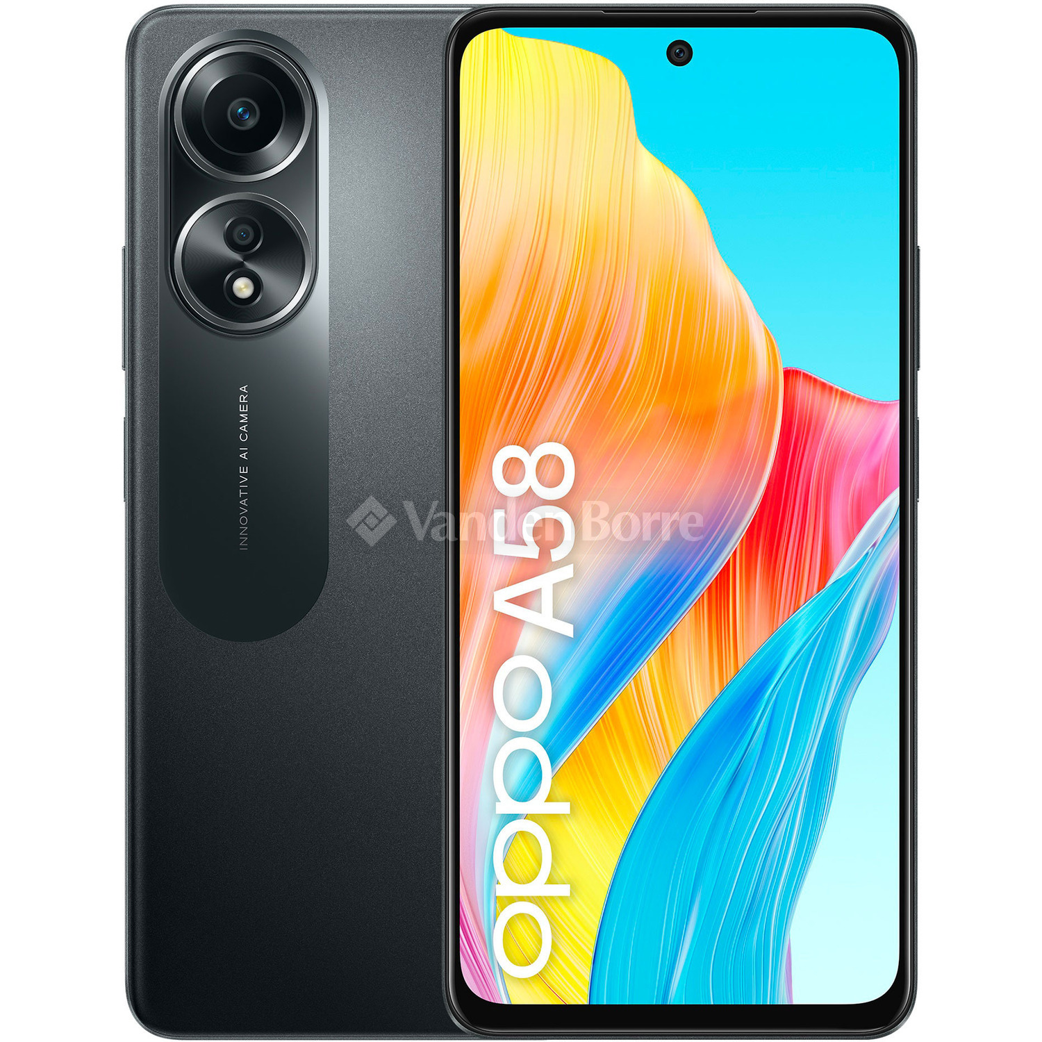 OPPO SMARTPHONE A58 128GB GLOWING BLACK | Vanden Borre