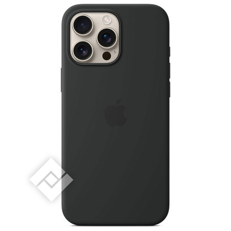 APPLE IPHONE 16 PRO MAX SILICONE COVER BLACK MAGSAFE