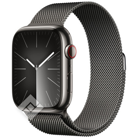 APPLE Watch Series 9 GPS + Cellular 45mm Graphite Stainless Steel Case with  Graphite Milanese Loop