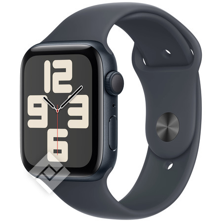 APPLE Watch SE GPS 44mm Botier en aluminium minuit , Bracelet Sport minuit - S/M