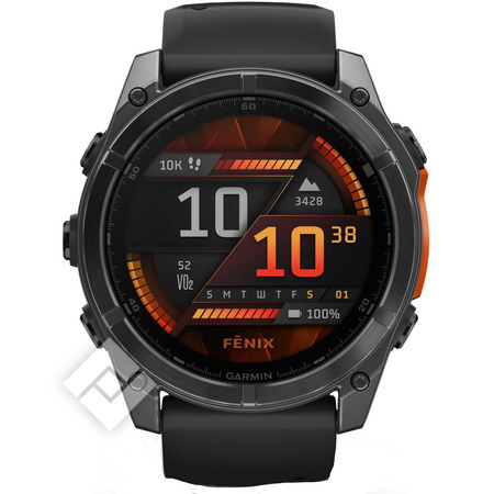 GARMIN FENIX 8 51MM AMOLED GLASS SLATEGRAY STEEL/BLACK