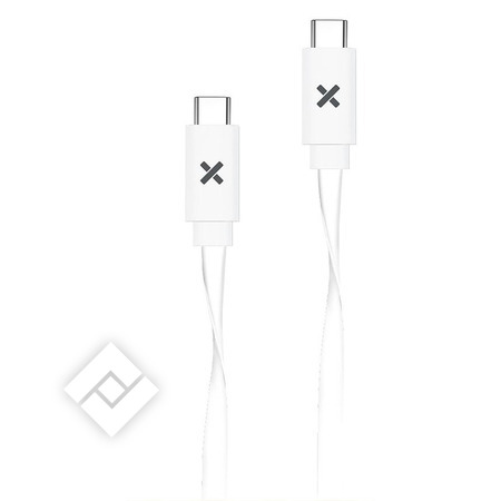 WEFIX FLAT CABLE USB-C/USB-C 1M WHITE