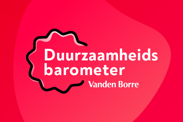 Het logo van de duurzaamheidsbarometer van Vanden Borre